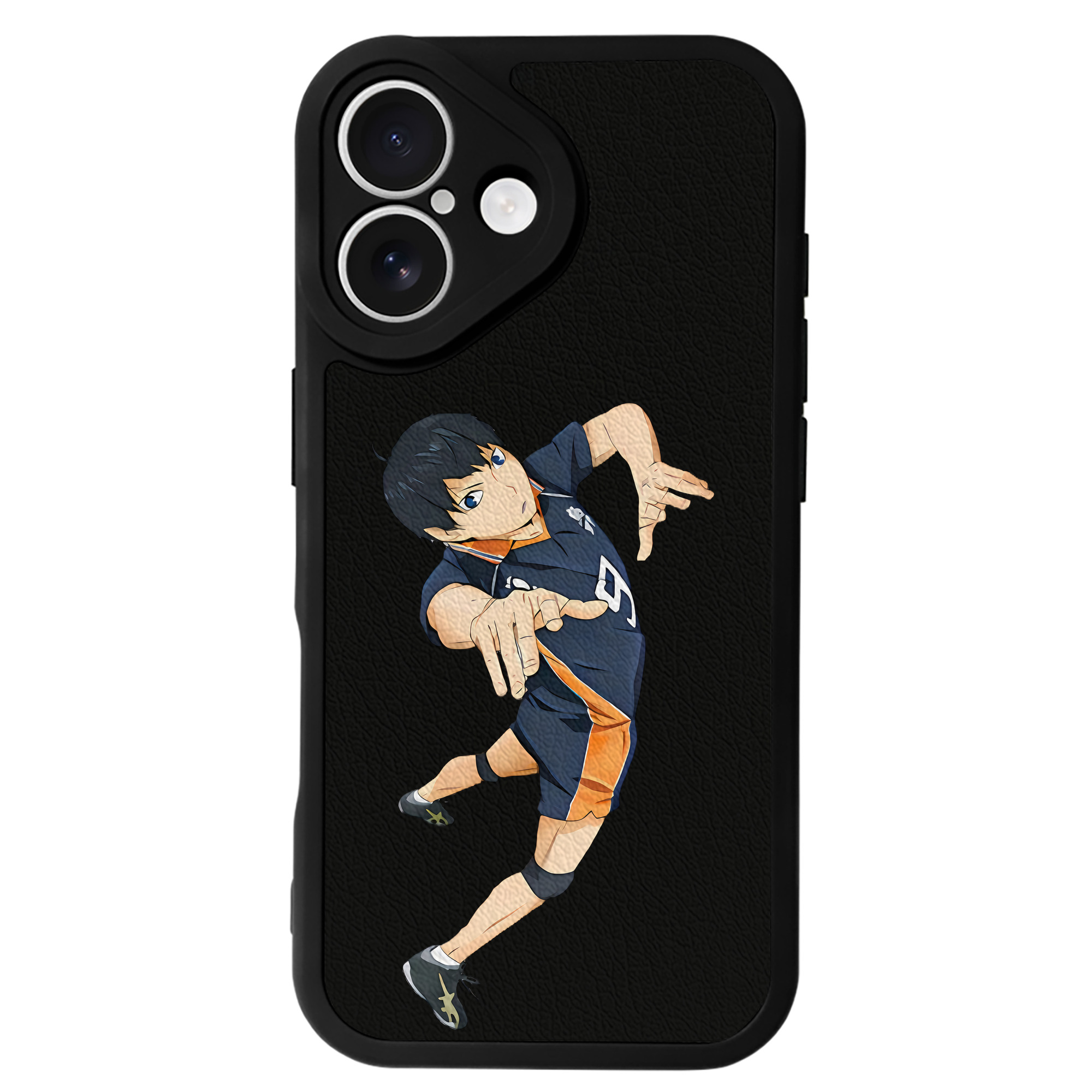 （画像用） ハイキュー!! Haikyu!! 【iPhone 16シリーズ対応】シリコンスマホケース（レザー調） 材質：シリコン